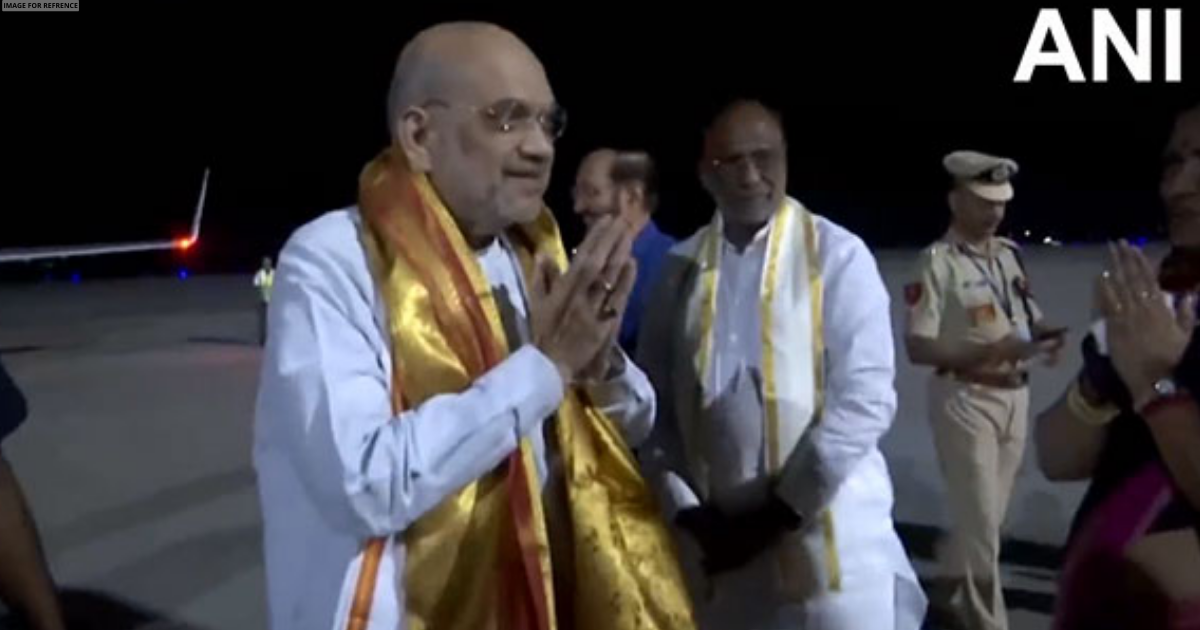 Telangana: Amit Shah arrives in Hyderabad to attend 'Mukti Diwas' celebration tomorrow